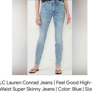 NWT  4TALL Lauren Conrad Highrise skinny